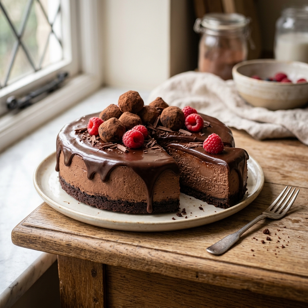 Truffle Cheesecake: A Chocolate Dream in Every Bite!